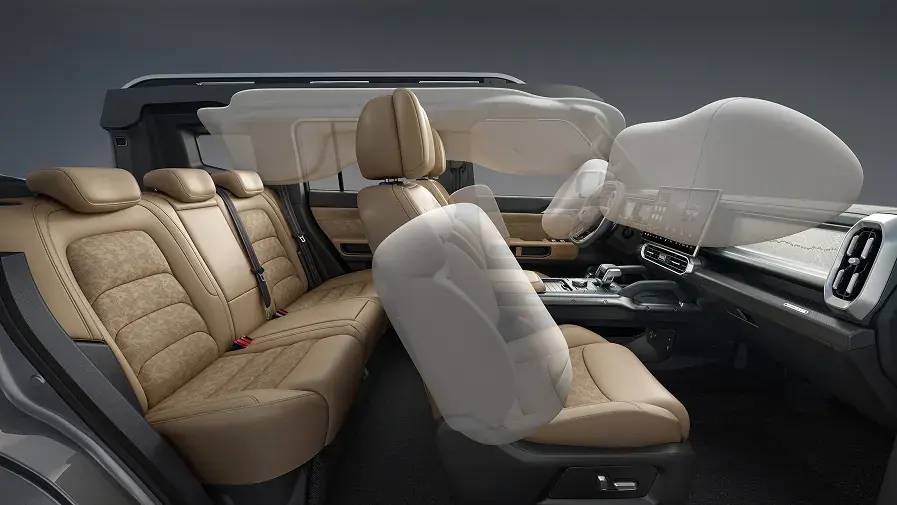JETOUR T2 — detalle de seguridad